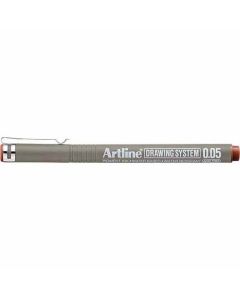 ปากกาเขียนแบบ DRAWING SYSTEM 0.05mm Sepia