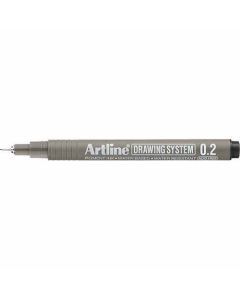 ปากกาเขียนแบบ DRAWING SYSTEM 0.2mm Black