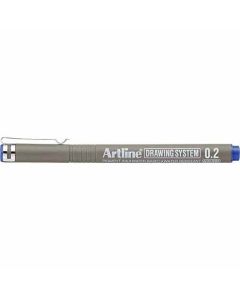 ปากกาเขียนแบบ DRAWING SYSTEM 0.2mm Blue