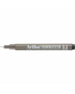 ปากกาเขียนแบบ DRAWING SYSTEM 0.3mm Black