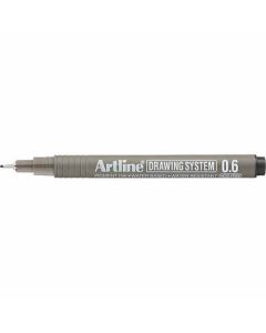 ปากกาเขียนแบบ DRAWING SYSTEM 0.6mm Black
