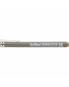 ปากกาเขียนแบบ DRAWING SYSTEM 0.6mm Pale Brown