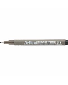 ปากกาเขียนแบบ DRAWING SYSTEM 0.7mm Black