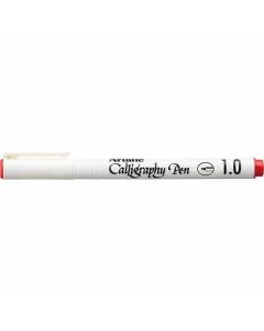 ปากกาคอแร้ง (1.0mm) หัวตัด Red