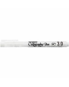 ปากกาคอแร้ง (3.0mm) Flat Nib White