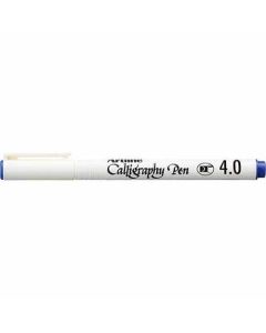 ปากกาคอแร้ง (4.0mm) Flat Nib Blue