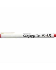 ปากกาคอแร้ง (4.0mm) Flat Nib Red