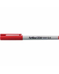 ปากกาเคมี Artline 250 (0.4mm) หัวเข็ม Red