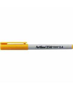 ปากกาเคมี Artline 250 (0.4mm) หัวเข็ม Yellow