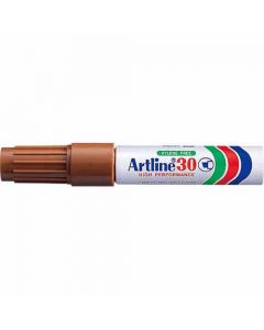 ปากกาเคมี Artline 30 (2.0 - 5.0mm) หัวตัด Brown