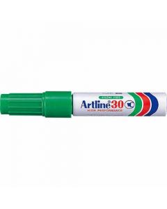 ปากกาเคมี Artline 30 (2.0 - 5.0mm) หัวตัด Green