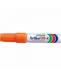 ปากกาเคมี Artline 30 (2.0 - 5.0mm) หัวตัด Orange