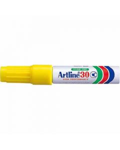 ปากกาเคมี Artline 30 (2.0 - 5.0mm) หัวตัด Yellow
