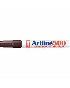 ปากกาไวท์บอร์ด Artline 500 (2.0mm) หัวกลม Brown