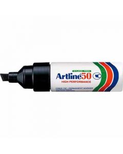 ปากกาเคมี Artline 50 (3.0 - 6.0mm) หัวตัด Black