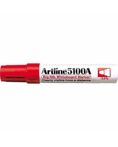 ปากกาไวท์บอร์ด Artline 5100A (5.0mm) หัวกลม Red