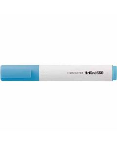 ปากกาไฮไลท์ Artline 660 (1.0 - 4.0mm) หัวตัด Pastel Blue