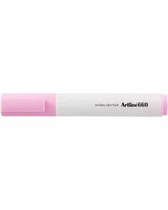 ปากกาไฮไลท์ Artline 660 (1.0 - 4.0mm) หัวตัด Pastel Pink