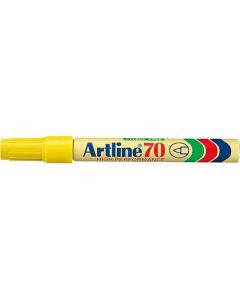 ปากกาเคมี Artline 70 (1.5mm) หัวกลม Yellow