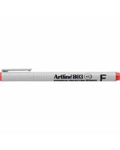 ปากกาเขียนแผ่นใส Artline EK-803N (0.5mm) Red