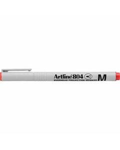 ปากกาเขียนแผ่นใส Artline EK-804N (1.0mm) Red
