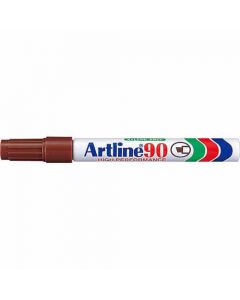 ปากกาเคมี Artline 90 (2.0 - 5.0mm) หัวตัด Brown