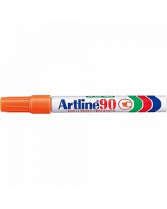 ปากกาเคมี Artline 90 (2.0 - 5.0mm) หัวตัด Orange