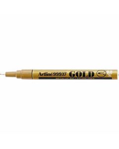 ปากกามากเกอร์สีเมทัลลิค Artline 999XF (0.8mm) หัวเข็ม Gold