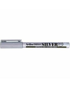 ปากกามากเกอร์สีเมทัลลิค Artline 999XF (0.8mm) หัวเข็ม Silver