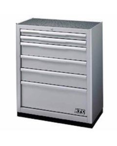 ตู้เก็บเครื่องมือช่างมีล้อ 6 ชั้น 6 ลิ้นชัก 740 x 470 x 910 Silver