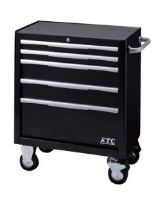 ตู้เก็บเครื่องมือช่างมีล้อ 5 ชั้น 5 ลิ้นชัก 740 x 470 x 910 Black