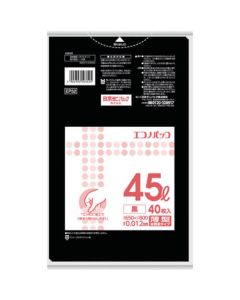 EP52 Econopack (นูน) 45L สีดำ 40 แผ่น