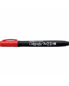ปากกาคอแร้ง Artline SUPREME 2.0 Flat Nib RED