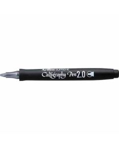 ปากกาคอแร้ง Artline SUPREME 2.0 Flat Nib SILVER