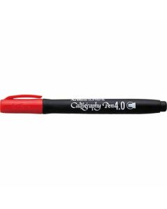 ปากกาคอแร้ง Artline SUPREME 4.0 Flat Nib RED