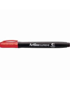 ปากกาเคมี Artline SUPREME (1.0 - 4.0mm) หัวตัด RED
