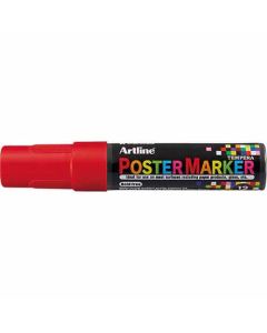 Artline POSTER MARKER 12 (12.0mm) หัวกลม RED