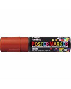 Artline POSTER MARKER 20 (20.0mm) หัวกลม BROWN