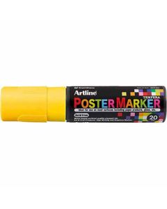 Artline POSTER MARKER 20 (20.0mm) หัวกลม YELLOW