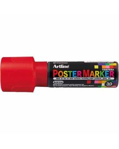 Artline POSTER MARKER 30 (30.0mm) หัวกลม RED