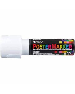 Artline POSTER MARKER 30 (30.0mm) หัวกลม WHITE