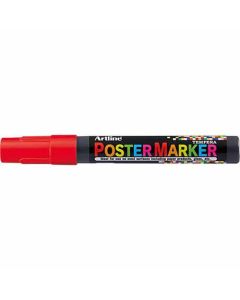 Artline POSTER MARKER 4 (4.0mm) หัวกลม RED