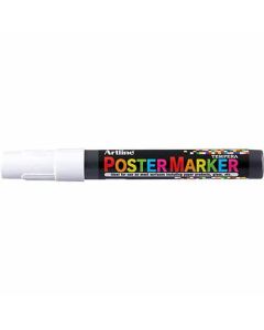 Artline POSTER MARKER 4 (4.0mm) หัวกลม WHITE