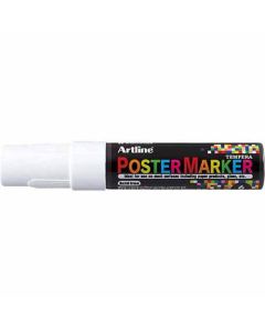 Artline POSTER MARKER 6 (6.0mm) หัวกลม WHITE