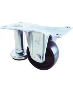 Rubber Wheel Caster With a Level Adjuster