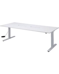 Desk_สีแผ่นท็อปโต๊ะขึ้น/ลงด้วยไฟฟ้า: ขาว 2100 x 900 x 648 ถึง 1298 มม.
