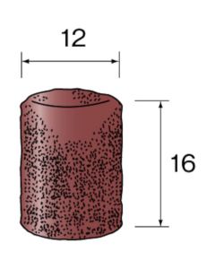 หัวขัดกระดาษทรายแบบหัวแบน #120 φ12 (รวม 20 ชิ้น)