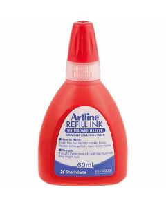 หมึกเติมสำหรับปากกาไวท์บอร์ด 60ml Red