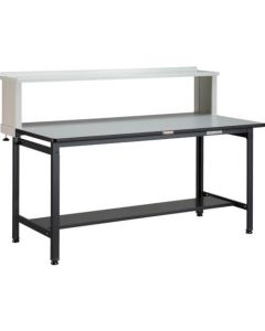 โต๊ะทำงานประเภท EWR 1500X750XH740 พร้อมชั้นวางด้านบน