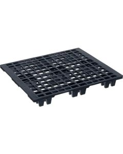 พาเลทพลาสติกบรรจุภัณฑ์ส่งออก EX-1210 ซ้อนกันลื่นสีดำ